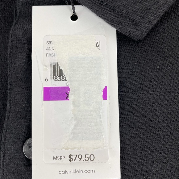 Calvin Klein Colorblocked Black Polo Shirt XXL - Picture 9 of 12